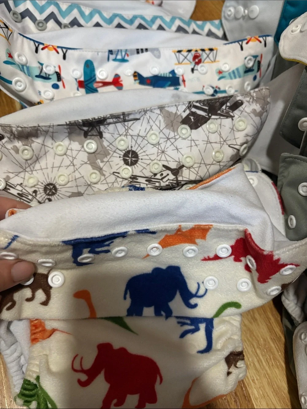 20 Assorted Kids Cloth Diaper Covers and inserts- Multi Color Prints